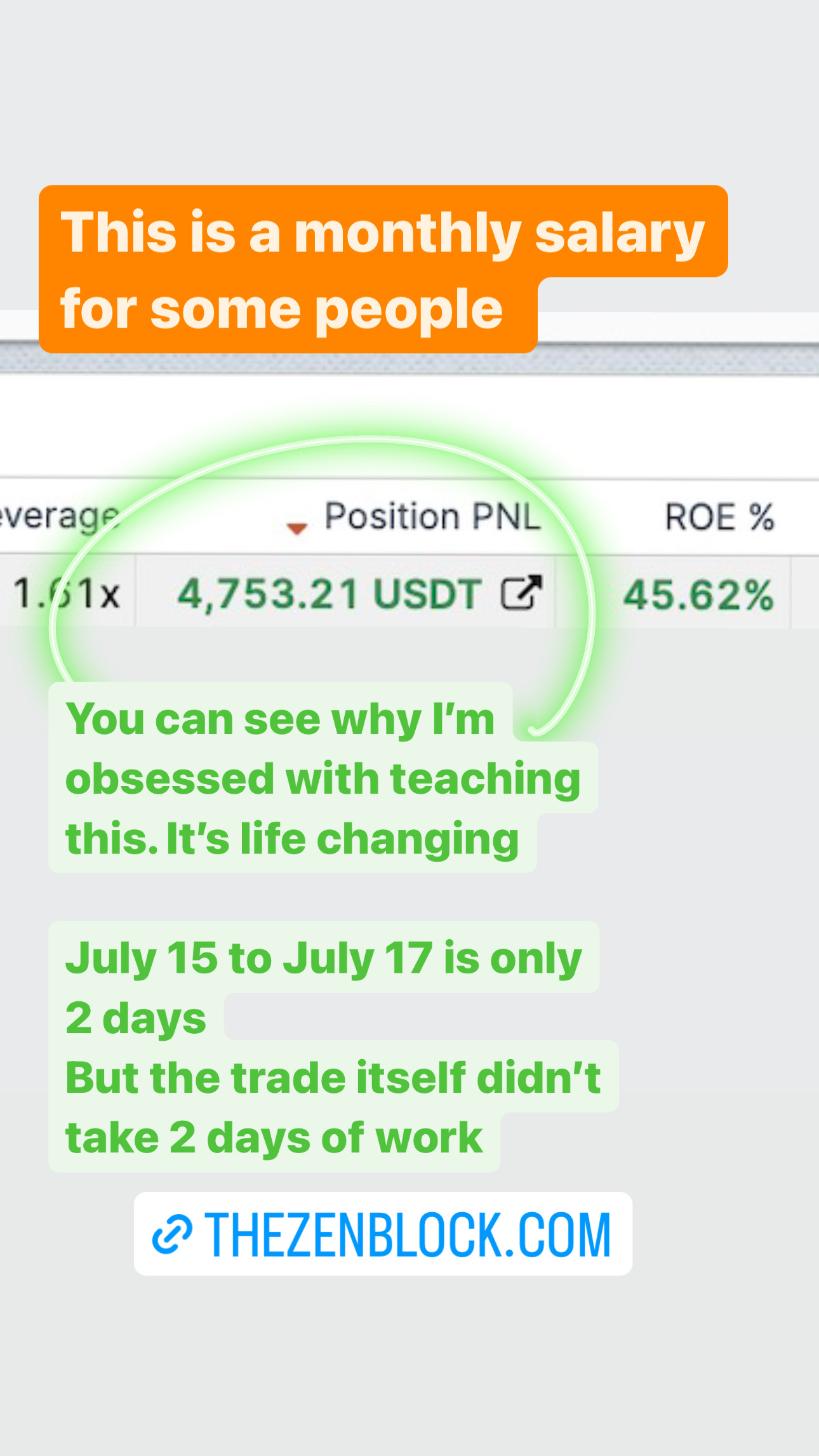 Student result โ 160% profit on Matic