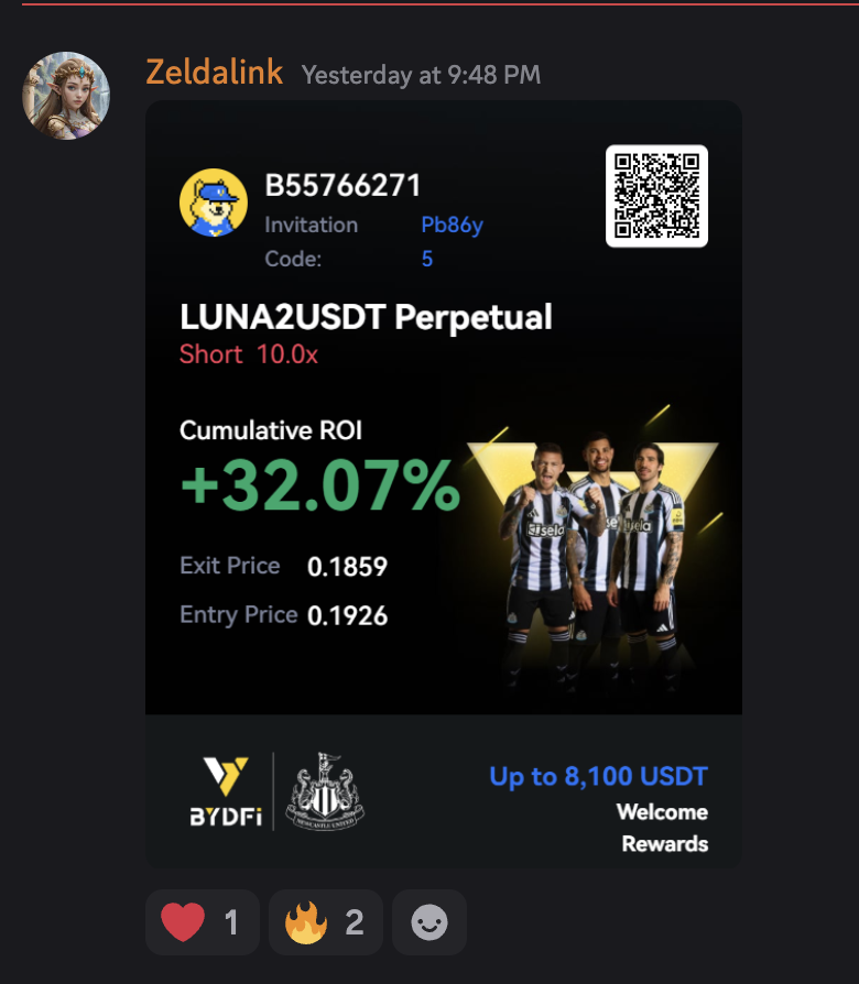 Student trade result โ +32.07% ROI